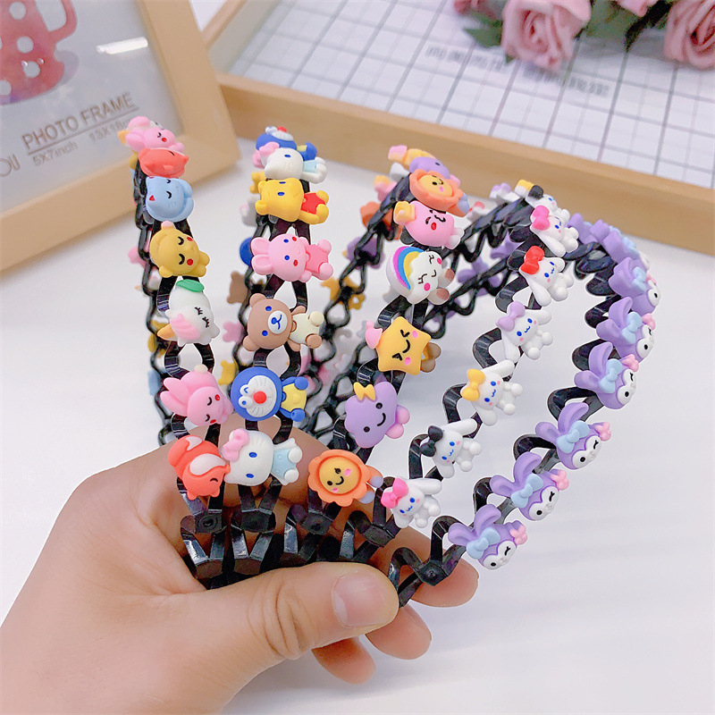 Băng Đô Cài Tóc Chống Trượt Nhiều Màu Sắc Dễ Thương Cho Bé Gái