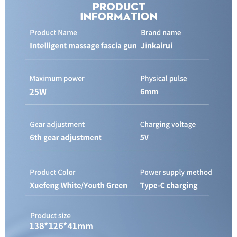 JinKaiRui Mini cơ bắp rung Súng massage