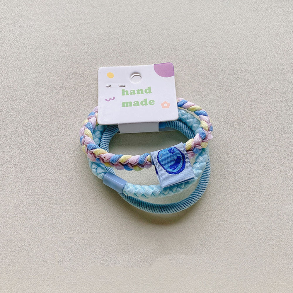 Set 3 Dây Buộc Tóc Cao Su Co Giãn Nhiều Màu Sắc Cho Bé Gái