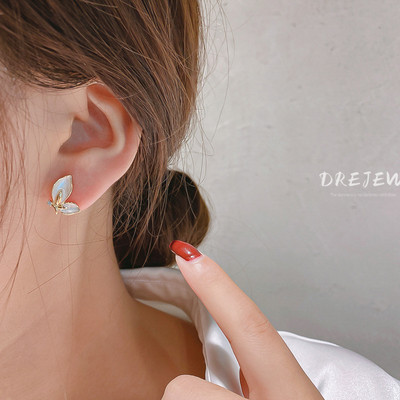 DREJEW Khuyên tai hình bướm phong cách Hàn Quốc đơn giản cá tính cho nữ