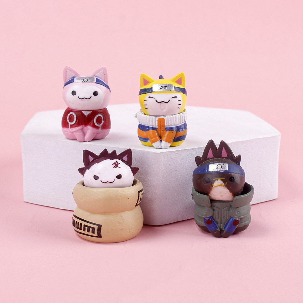 Bộ 8 Mô Hình Nhân Vật Anime Naruto Bằng PVC