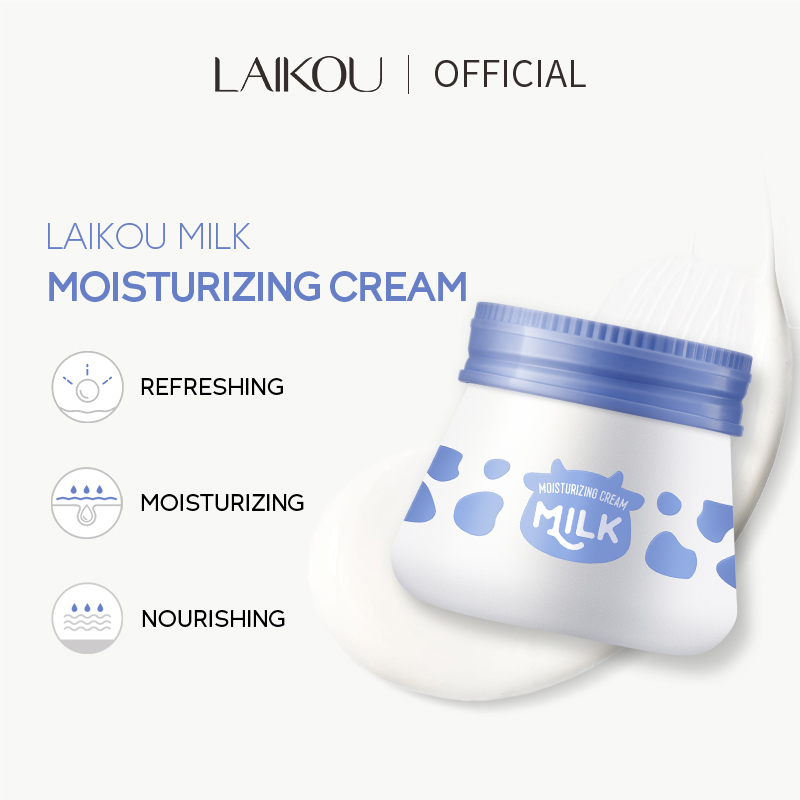 Kem Sữa LAIKOU Dưỡng Ẩm Làm Sáng Da Khô 55g