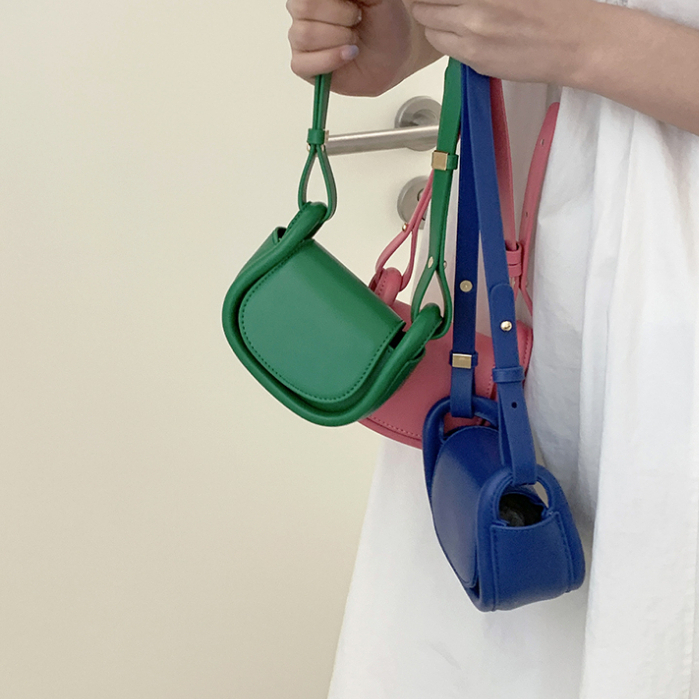 JUST STAR Túi Đeo Chéo Mini Y2K mini Chất Liệu Da PU Màu Trơn Phong Cách Phương Tây Thời Trang Cho Nữ