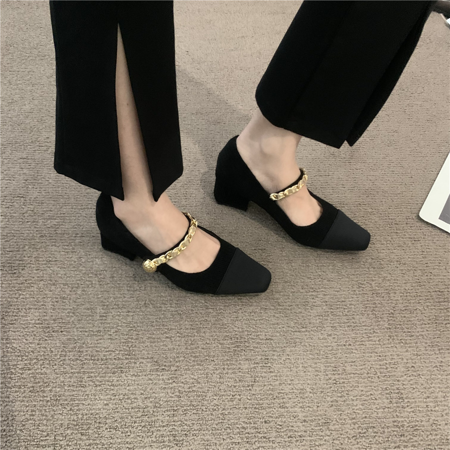 Giày Cao Gót Chất Liệu Da Cao Cấp Thời Trang Theo Phong Cách Pháp Cho Nữ