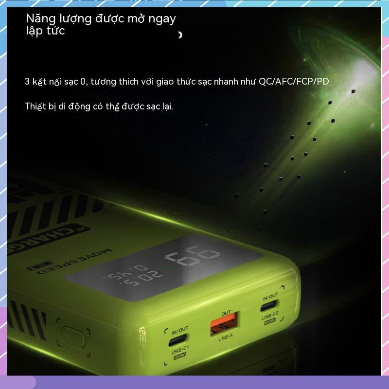 Pin Sạc Dự Phòng Kỹ Thuật Số 130W 25000mAh Công Suất Cao Có Thể Sạc Lại Cho Samsung / millet / oppo / vivo