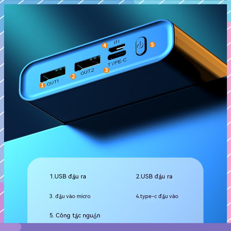 Sạc Dự Phòng 66W 20000mAh mini Siêu Nhanh Đa Giao Diện Cho Samsung / Xiaomi / oppo / vivo