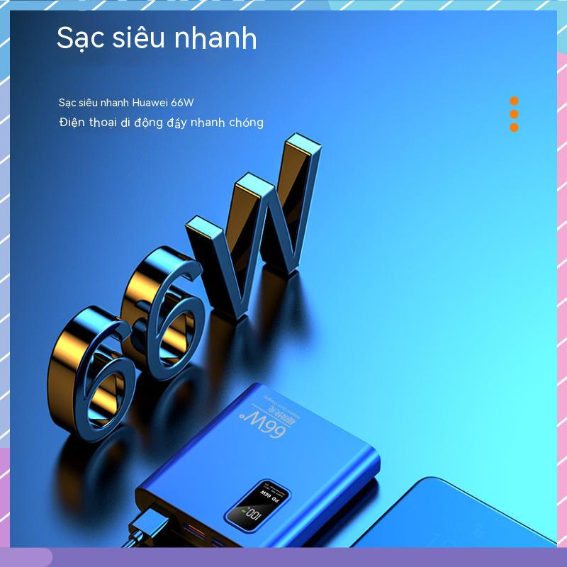 Sạc Dự Phòng 66W 20000mAh mini Siêu Nhanh Đa Giao Diện Cho Samsung / Xiaomi / oppo / vivo