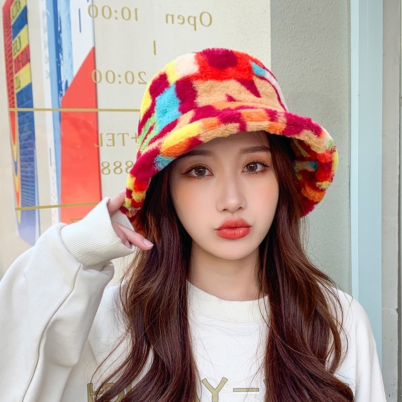 Nón Giữ Ấm Họa Tiết Da Báo Phong Cách Retro Cho Nữ