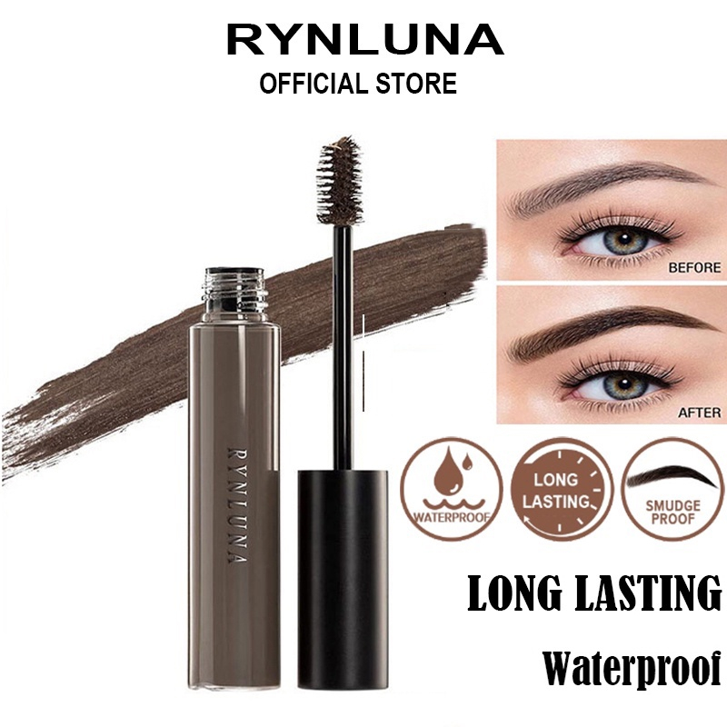 RYNLUNA Gel lông mày tự nhiên Chống nhòe không thấm nước và cọ trang điểm lâu dài 6.5g