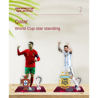 Ngôi Sao Bóng Đá Messi Cristiano Ronaldo Neymar Đứng acrylic Mbappe