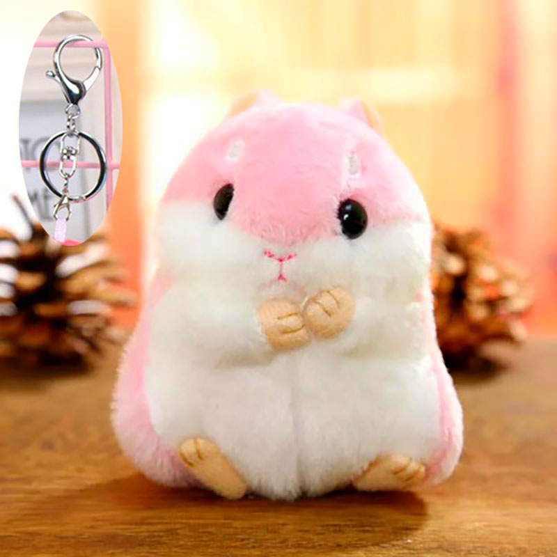 Móc Khóa Hình Chuột hamster Nhồi Bông 10cm Dễ Thương