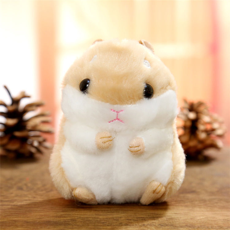 Móc Khóa Hình Chuột hamster Nhồi Bông 10cm Dễ Thương