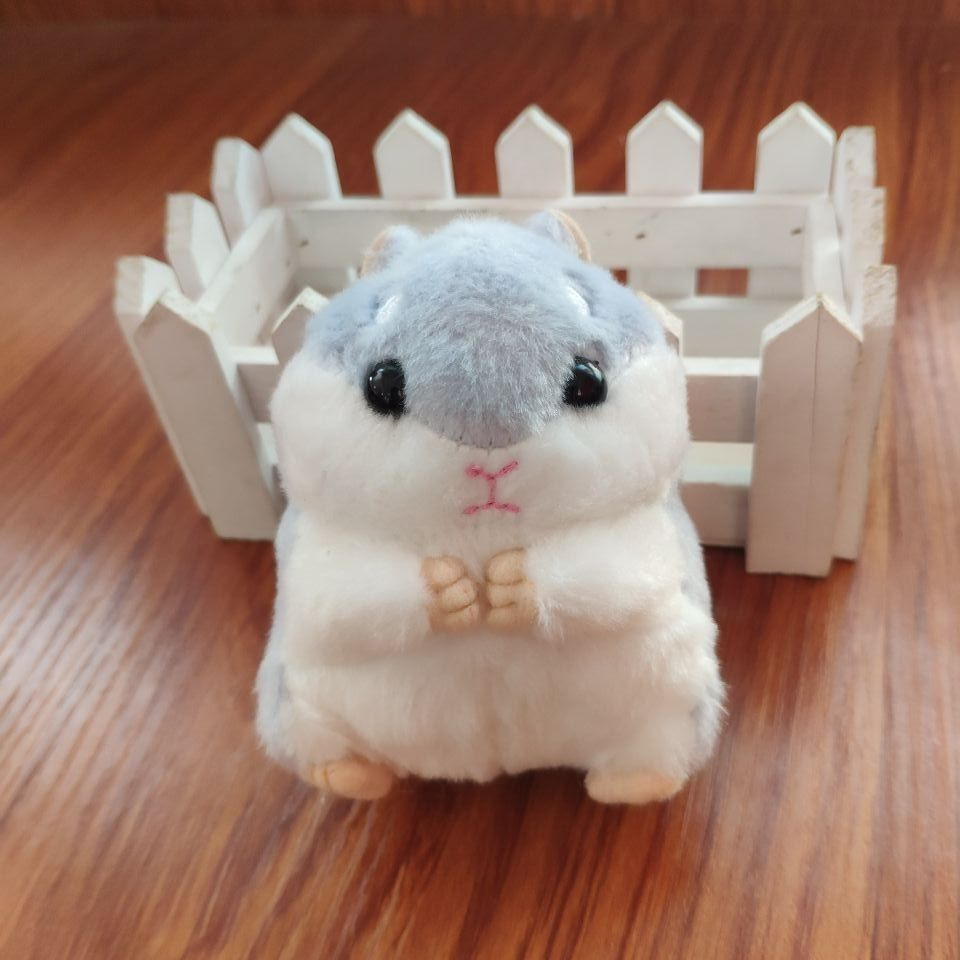 Móc Khóa Hình Chuột hamster Nhồi Bông 10cm Dễ Thương