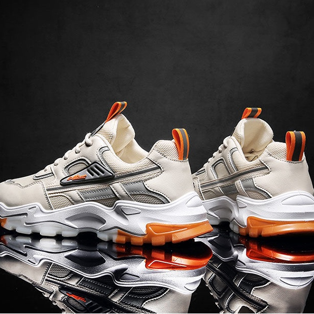 Giày Thể Thao Phối Lưới Thoáng Khí Phong Cách Hàn Quốc Thời Trang Xuân Hè Cho Nam