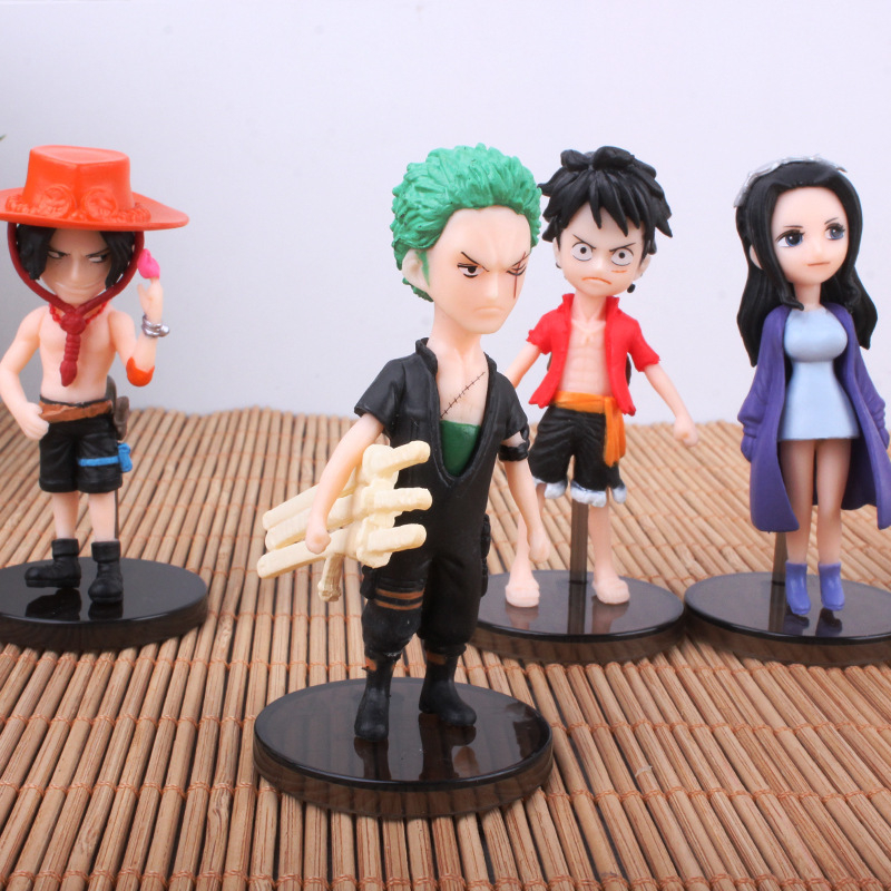 Set 6 Mô Hình Mô Phỏng Nhân Vật Phim Hoạt Hình One Piece