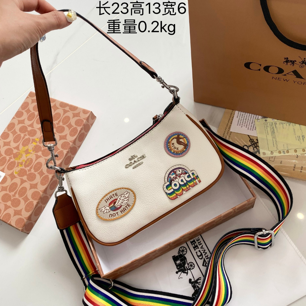 Women Sling Bag Casual Elegant Boutique Brown Shoulder Bag COACH4909