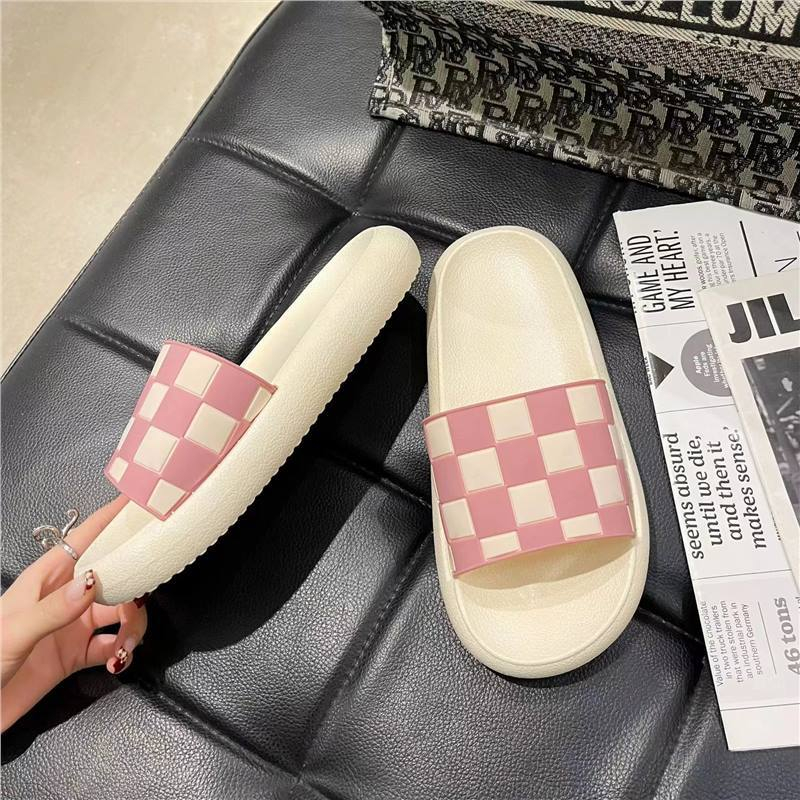 Dép nữ Xăng đan nữ ca rô đế dày đế mềm thời trang mùa hè