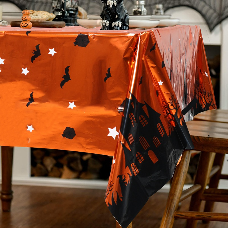 Khăn Trải Bàn 6 Chỗ Ngồi Bằng PE Chủ Đề Halloween