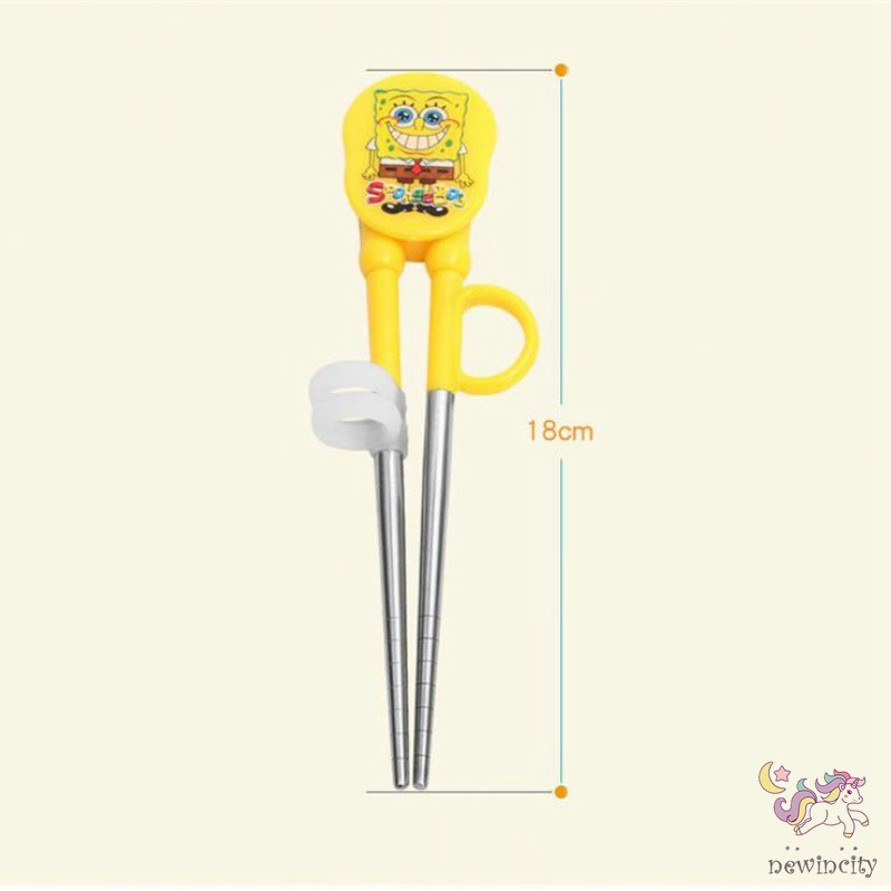 Đũa Tập Ăn Bằng Thép Không Gỉ Dễ Thương Cho Bé