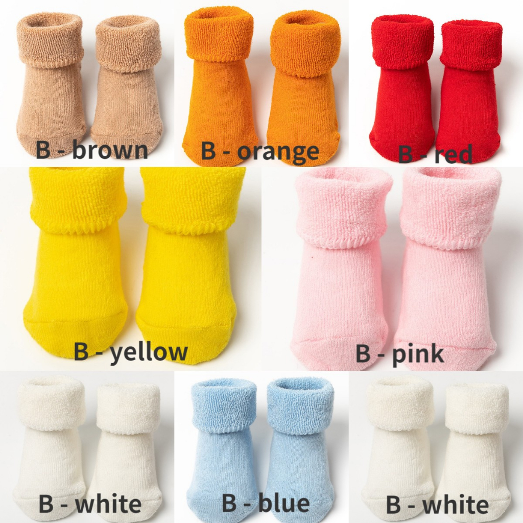 Vớ Cotton Dài Trung Bình Chống Trượt Cho Bé