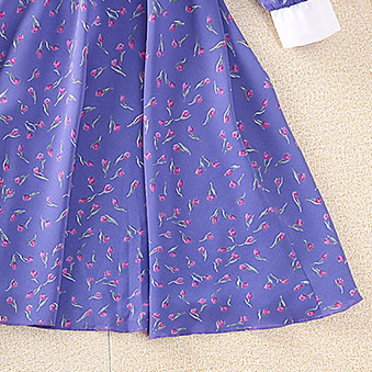Đầm Hóa Trang Tay Dài Màu Sắc Tím Độc Đáo Cho Bé Gái 4-7 Tuổi