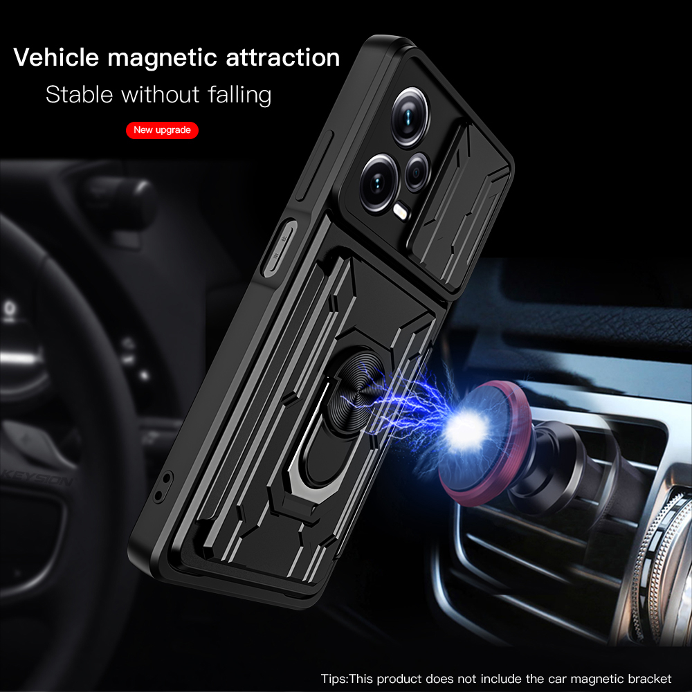 Đa chức năng chống sốc cứng bảo vệ tay áo với xoay hỗ trợ Redmi Note 12 Pro Plus Note 12S Note 12 Turbo Note 11 Pro Note 11S Note 10 Pro Note 10S Redmi 13C 12C