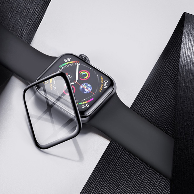 Pffee Miếng Dán Bảo Vệ Màn Hình Cong Cho Apple watch 49mm 44mm 45mm 40mm 41mm 42mm 38mm 9D Ultra 8 7 SE 6 5 4 3 2