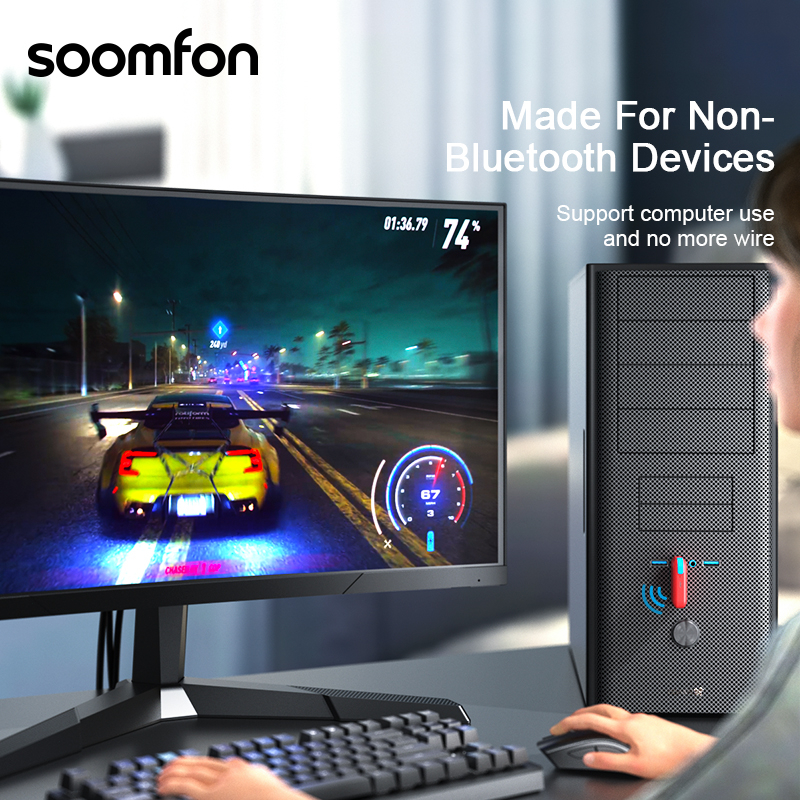 Bộ Truyền Tín Hiệu Bluetooth 5.0 Không Dây 3.5mm Tích Hợp Micro Cho NINTENDO Switch Phone Mp3 PC TV