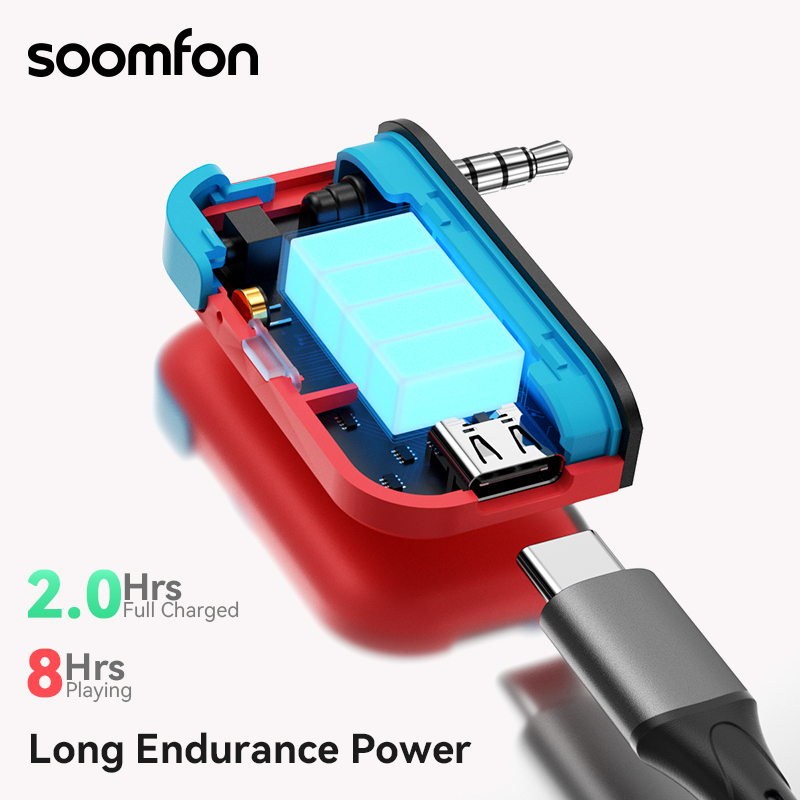 Bộ Truyền Tín Hiệu Bluetooth 5.0 Không Dây 3.5mm Tích Hợp Micro Cho NINTENDO Switch Phone Mp3 PC TV