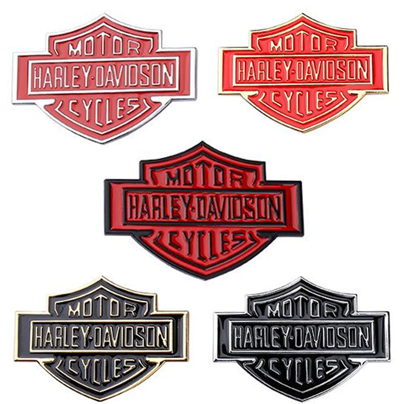 Nhãn Dán Trang Trí Nắp Bình Xăng Xe Mô Tô harley davidson Bằng Hợp Kim Kẽm