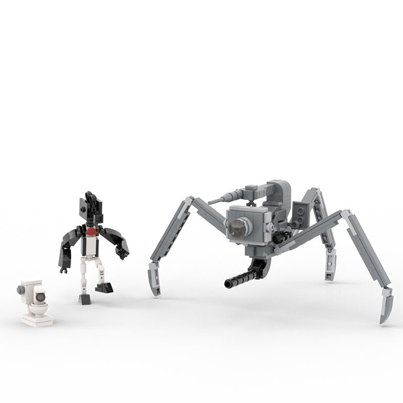 Bộ Đồ Chơi Lắp Ráp Mô Hình toilet Skibidi 3 Trong 1