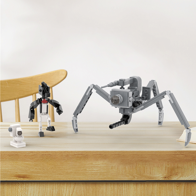 Bộ Đồ Chơi Lắp Ráp Mô Hình toilet Skibidi 3 Trong 1