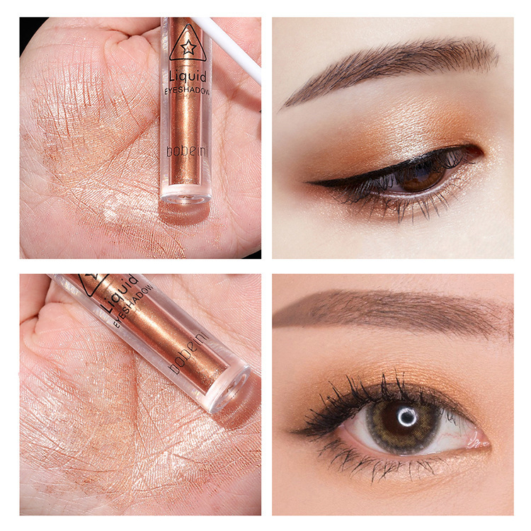 Phấn Mắt Dạng Lỏng Ánh Nhũ Lấp Lánh Sáng Bóng Với gel Trang Điểm Tằm