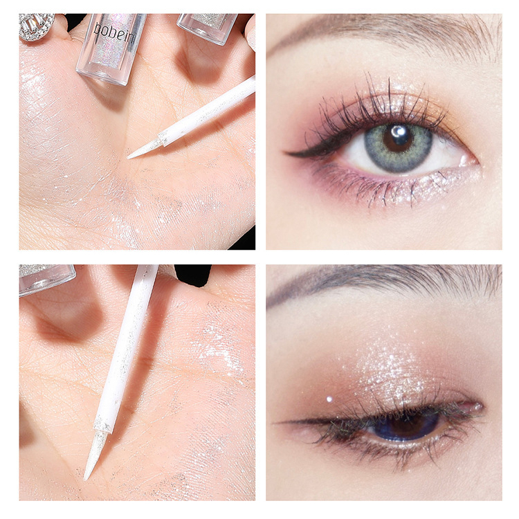 Phấn Mắt Dạng Lỏng Ánh Nhũ Lấp Lánh Sáng Bóng Với gel Trang Điểm Tằm