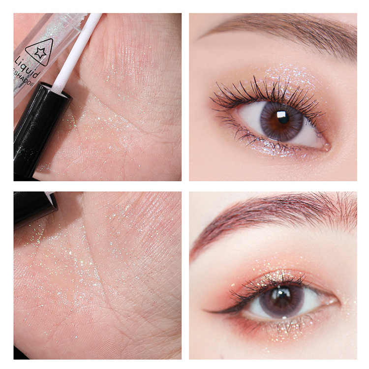 Phấn Mắt Dạng Lỏng Ánh Nhũ Lấp Lánh Sáng Bóng Với gel Trang Điểm Tằm