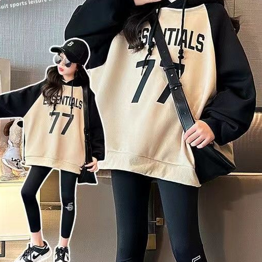 Áo Sweatshirt Có Mũ Trùm Thời Trang Mùa Xuân 2023 Phong Cách Mới Cho Bé Gái