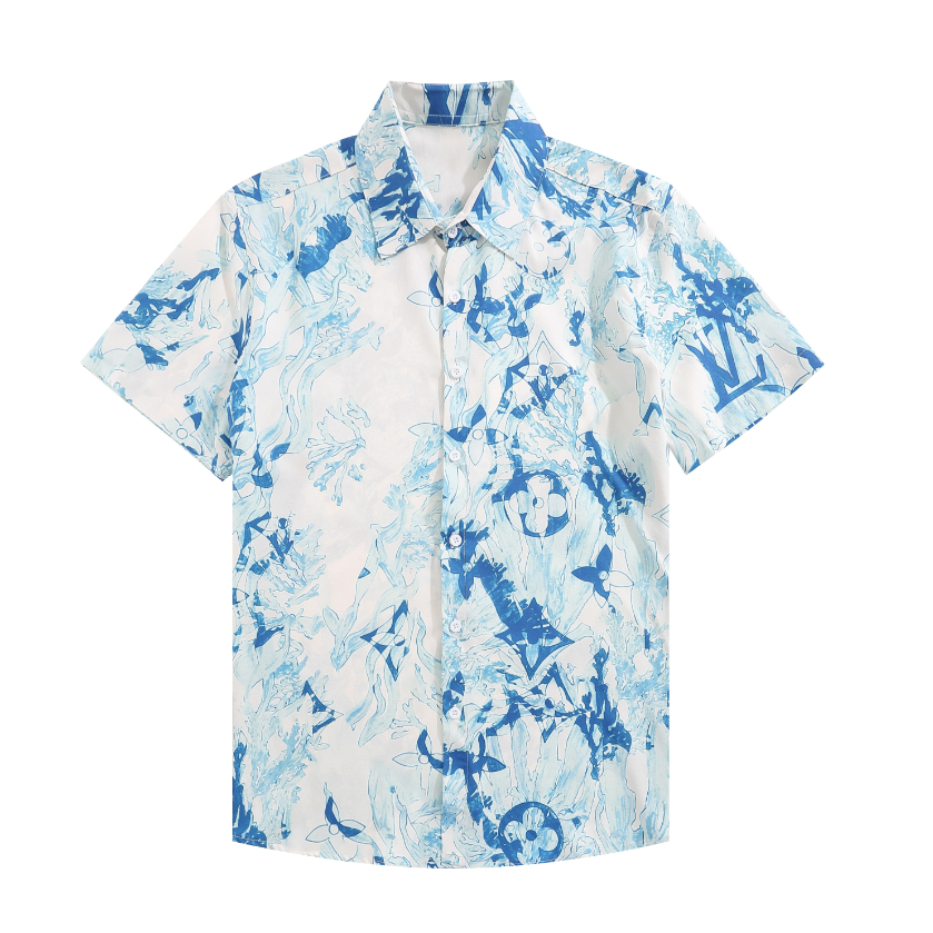 Áo Sơ Mi Nam Tay Ngắn In Chữ Thời Trang size M-3XL