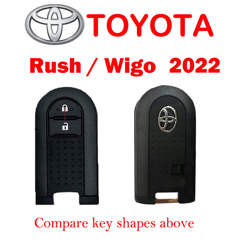 Bọc Chìa Khoá Toyota Rush Wigo 2021 - 2023 Móc Khóa