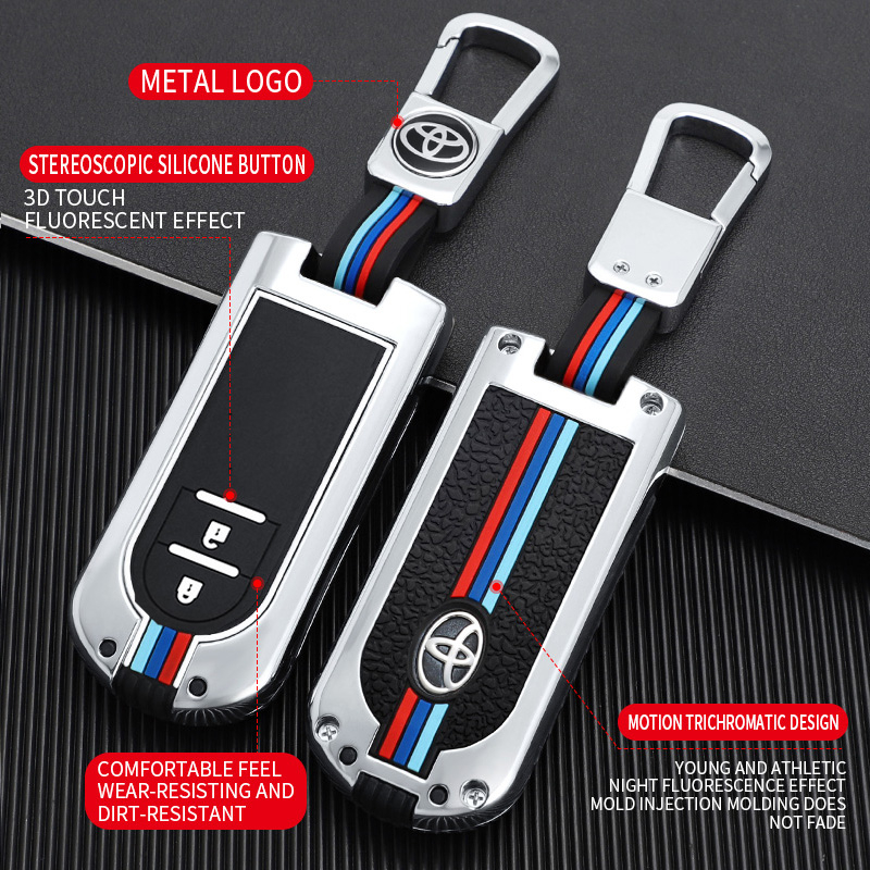 Bọc Chìa Khoá Toyota Rush Wigo 2021 - 2023 Móc Khóa