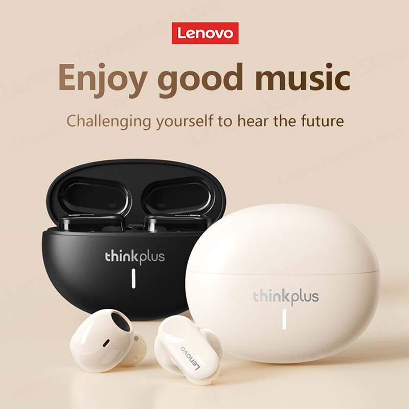 Tai Nghe Nhét Tai Lenovo LP19 Kết Nối Bluetooth 5.1 Âm Thanh Hifi Stereo Chống Nước Có Micro Và Phụ Kiện