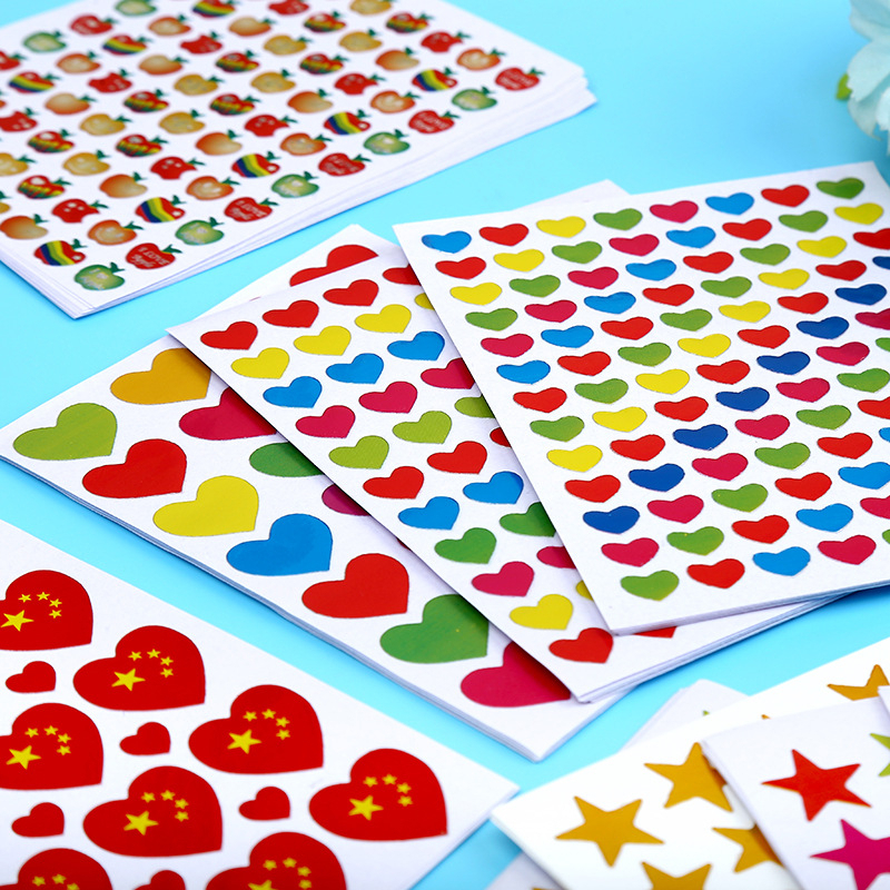 Tấm Nhãn Dán Màu Sắc Ngẫu Nhiên Đáng Yêu Trang Trí Album Ảnh DIY