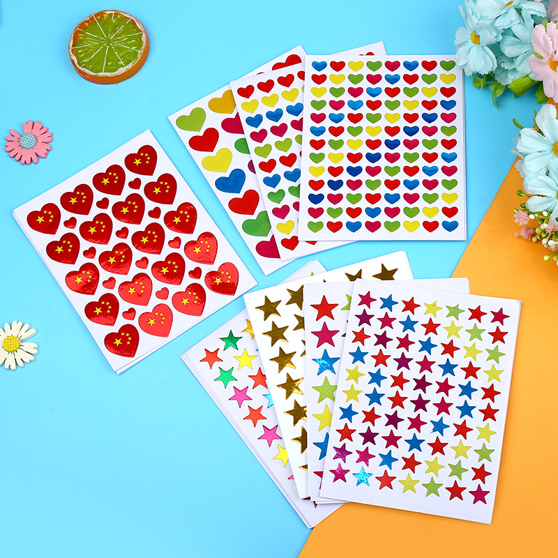 Tấm Nhãn Dán Màu Sắc Ngẫu Nhiên Đáng Yêu Trang Trí Album Ảnh DIY