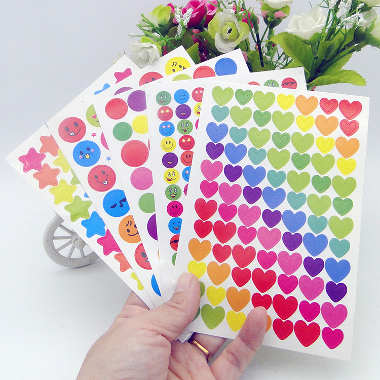 Tấm Nhãn Dán Màu Sắc Ngẫu Nhiên Đáng Yêu Trang Trí Album Ảnh DIY