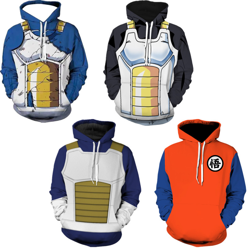 Áo Khoác Hoodie In Hình Dragon ball 3D