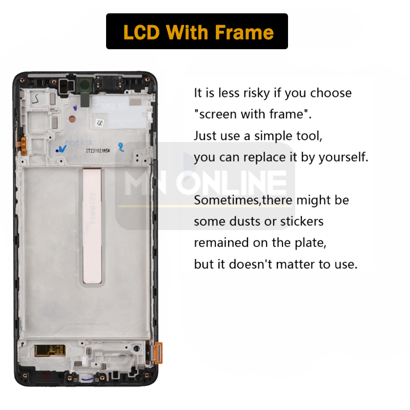 Màn Hình OLED LCD SM-M526B / DS Cho Samsung Galaxy M52 5G SM-M526B / SM-M526B