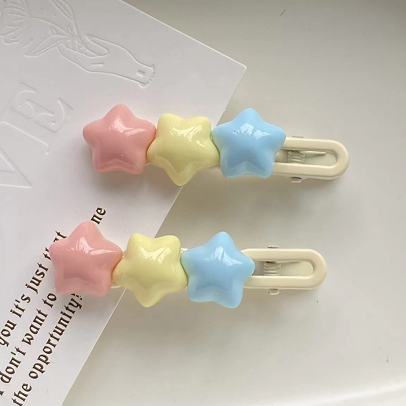 Tender afternoons Kẹp Tóc Hình Ngôi Sao Năm Cánh Màu Sắc Dễ Thương Cho Nữ