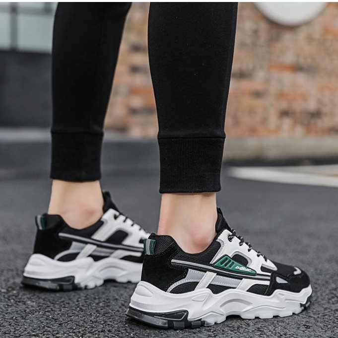 Giày Thể Thao Phối Lưới Thoáng Khí Phong Cách Hàn Quốc Thời Trang Xuân Hè Cho Nam