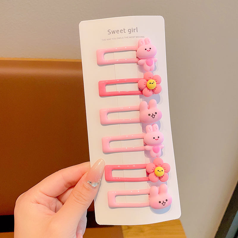 Kẹp Tóc bb Họa Tiết Hoạt Hình Phong Cách Hàn Quốc Dễ Thương Cho Bé Gái