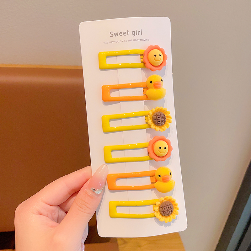 Kẹp Tóc bb Họa Tiết Hoạt Hình Phong Cách Hàn Quốc Dễ Thương Cho Bé Gái