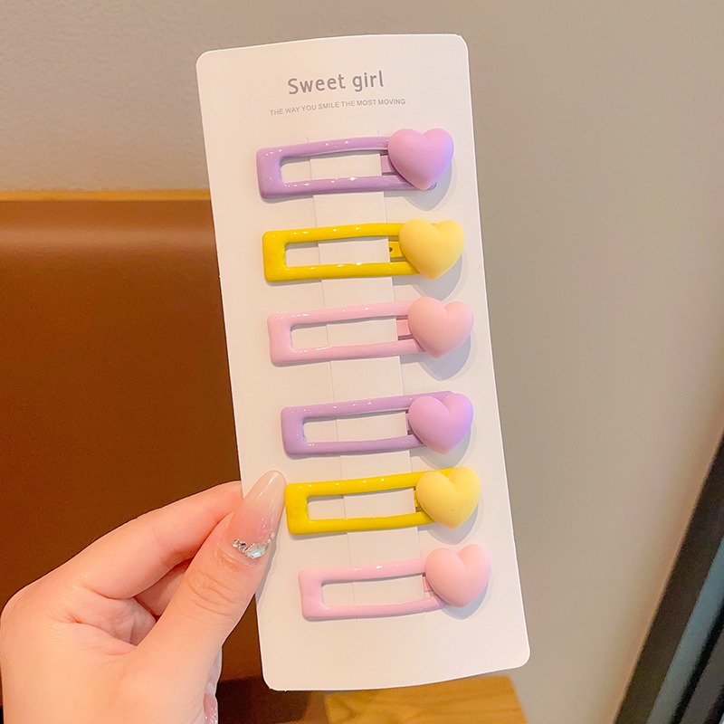 Kẹp Tóc bb Họa Tiết Hoạt Hình Phong Cách Hàn Quốc Dễ Thương Cho Bé Gái